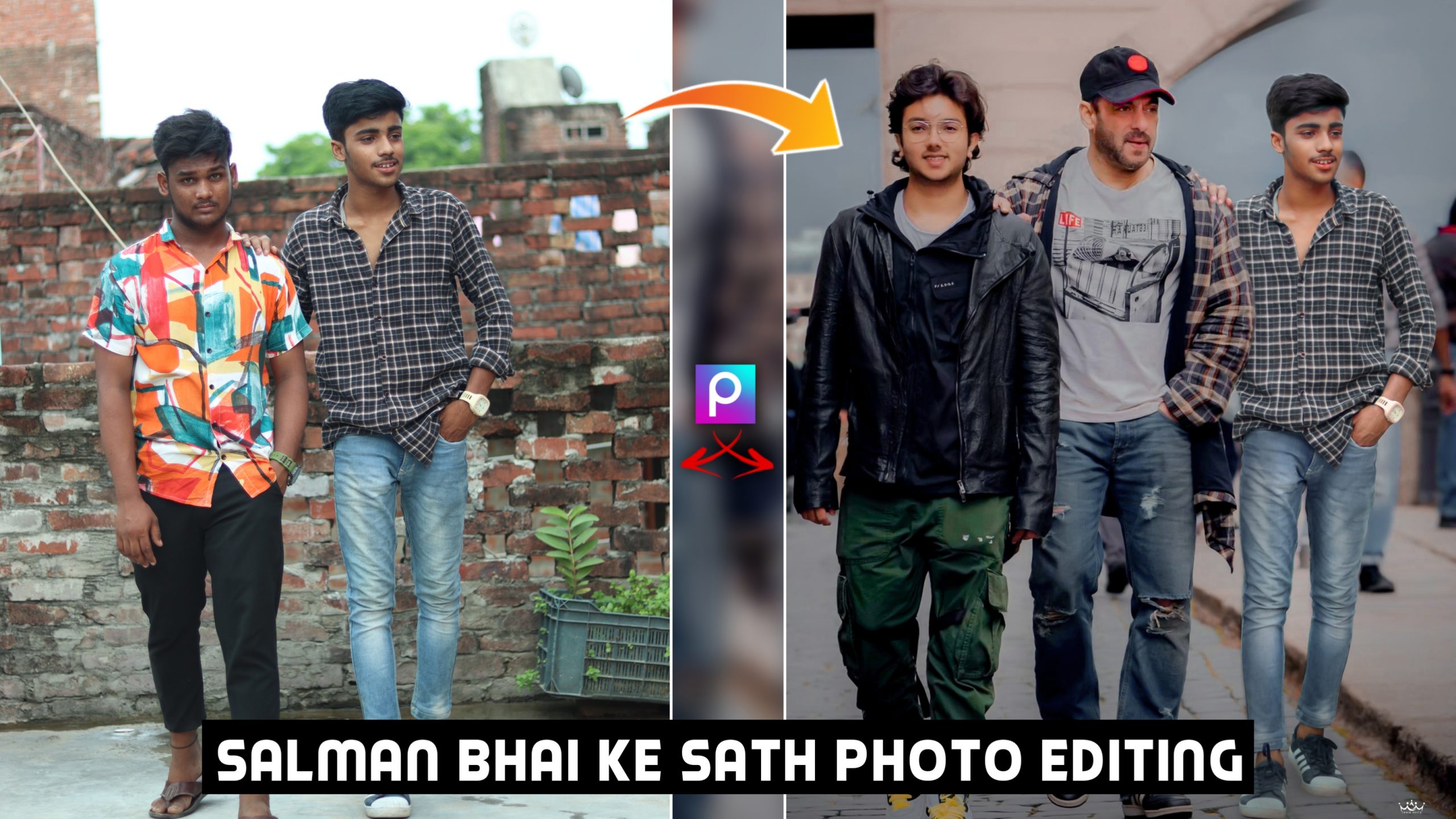 Salman Khan Bhai Ke Sath Photo Editing Download Background And PNG