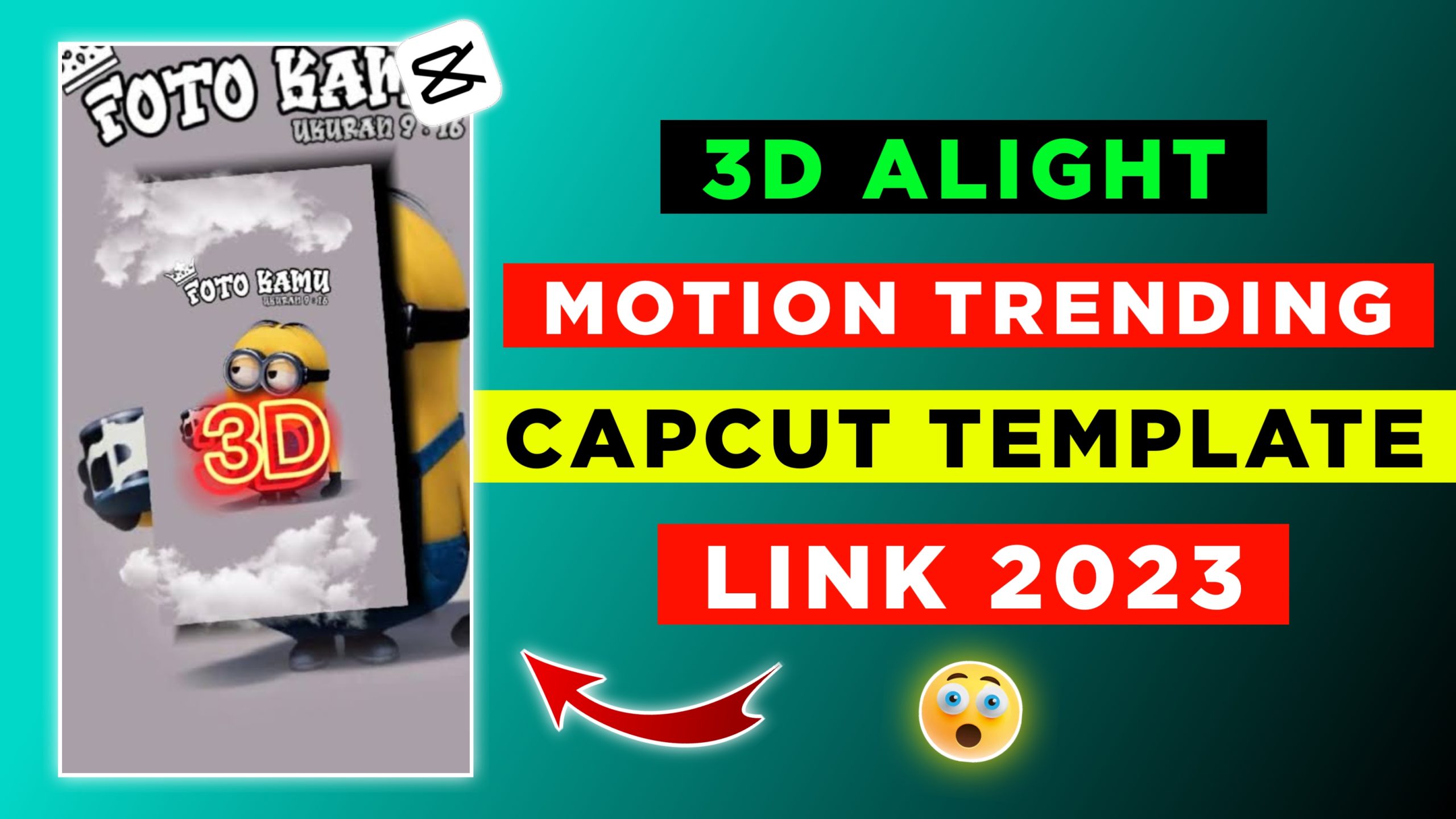 3D Alight Motion CapCut Template Link 2023